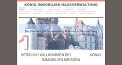 Desktop Screenshot of koenigimmobilien-meissen.de